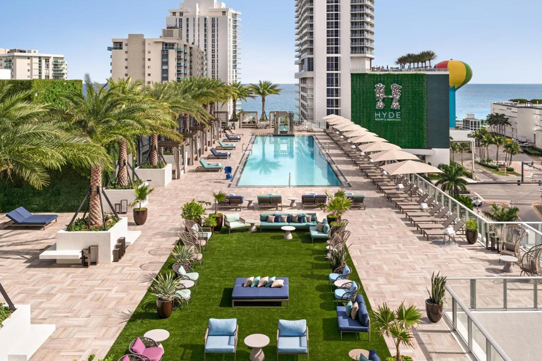 Pool Cabana at Hyde Beach House