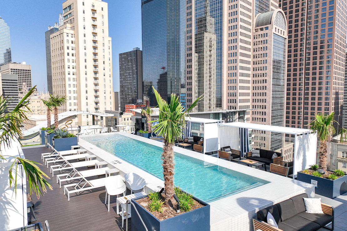 The Statler Dallas, Curio Collection by Hilton pool