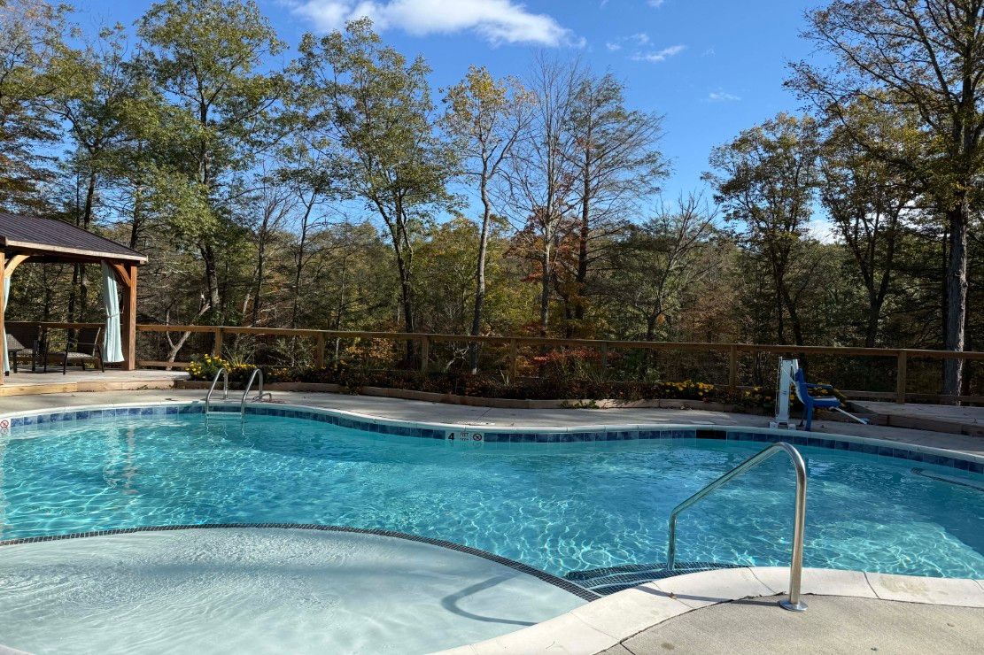 A Tiny House Resort pool