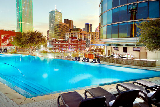 Dallas Rooftop Pools Modern Downtown Condo Rooftop Pool Top