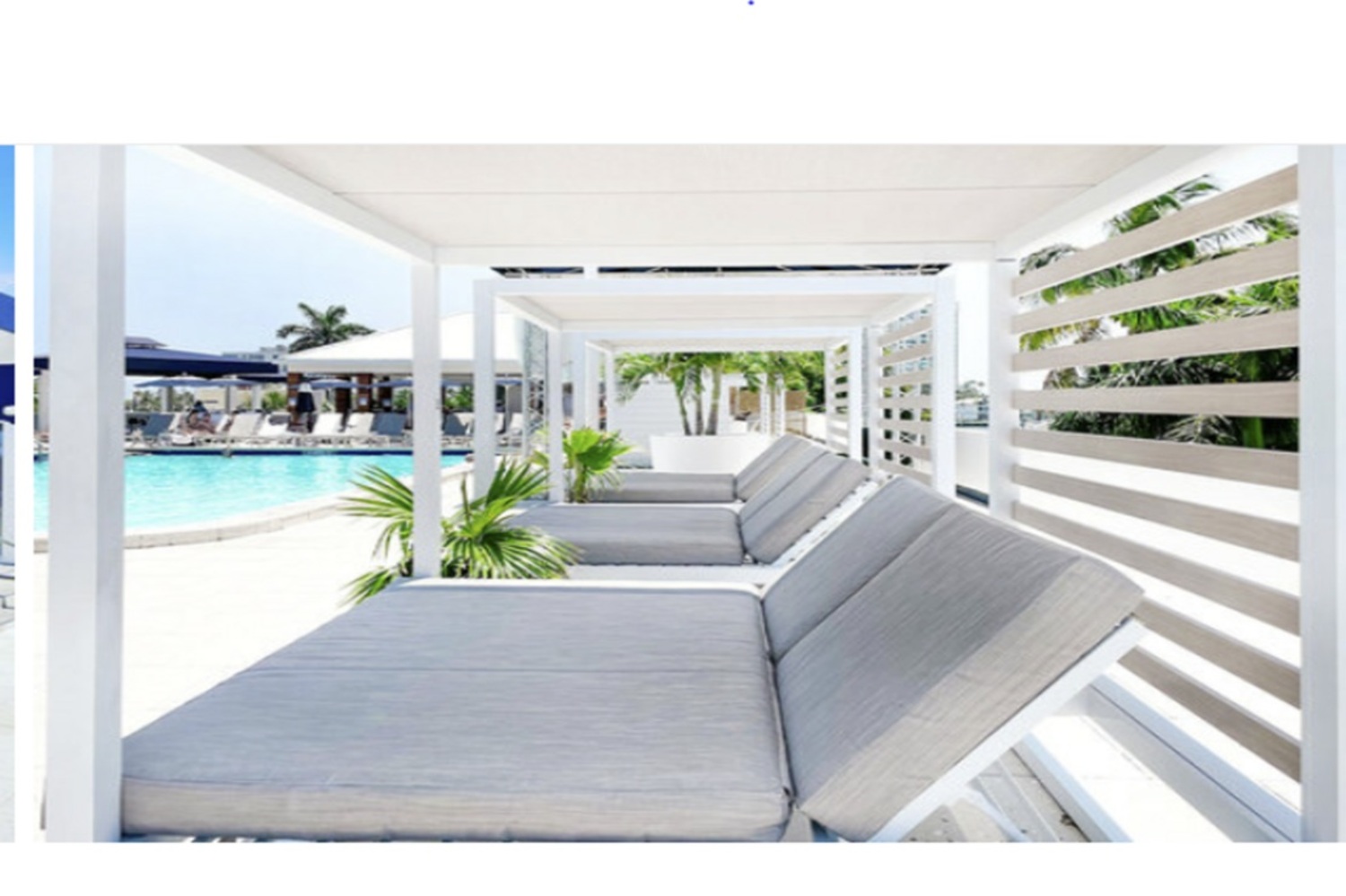 Daybed at Bahia Mar Fort Lauderdale Beach - a DoubleTree by Hilton Hotel