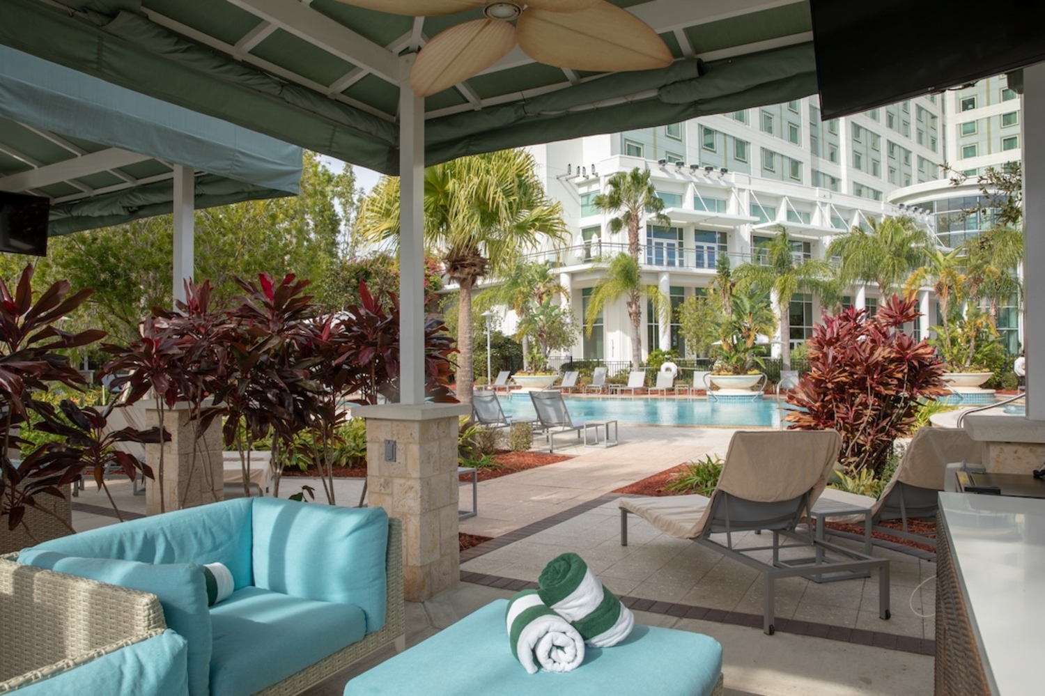 Adult Pool Cabana at Hilton Orlando