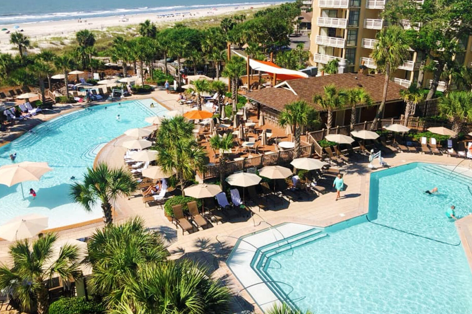 Resort Pool Daybed  at Omni Hilton Head Oceanfront Resort 