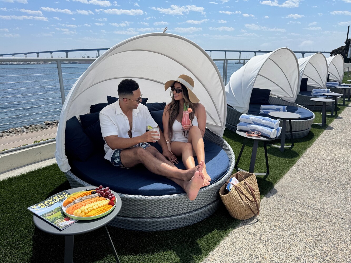Bay View Daybed at Coronado Island Marriott Resort & Spa